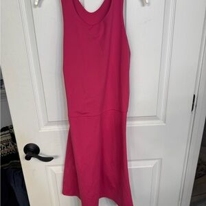 Athleta Vibrant Pink Backless Dress